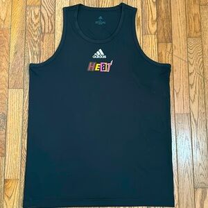 Adidas Miami Heat shooting tank top